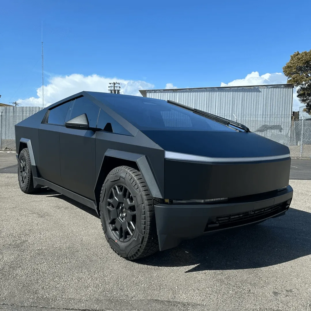 Matte Metallic Black Vinyl Wrap