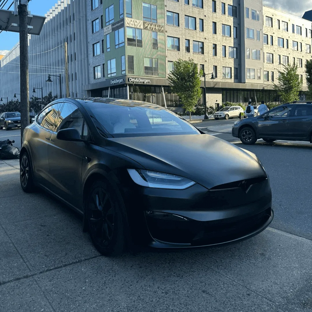 Matte Metallic Black Vinyl Wrap