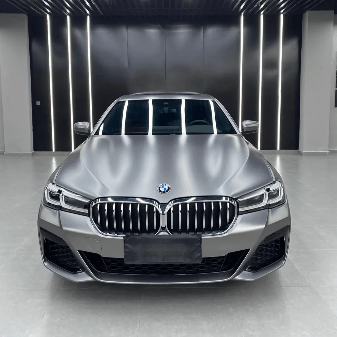 Matte Metallic Dark Gray Vinyl Wrap