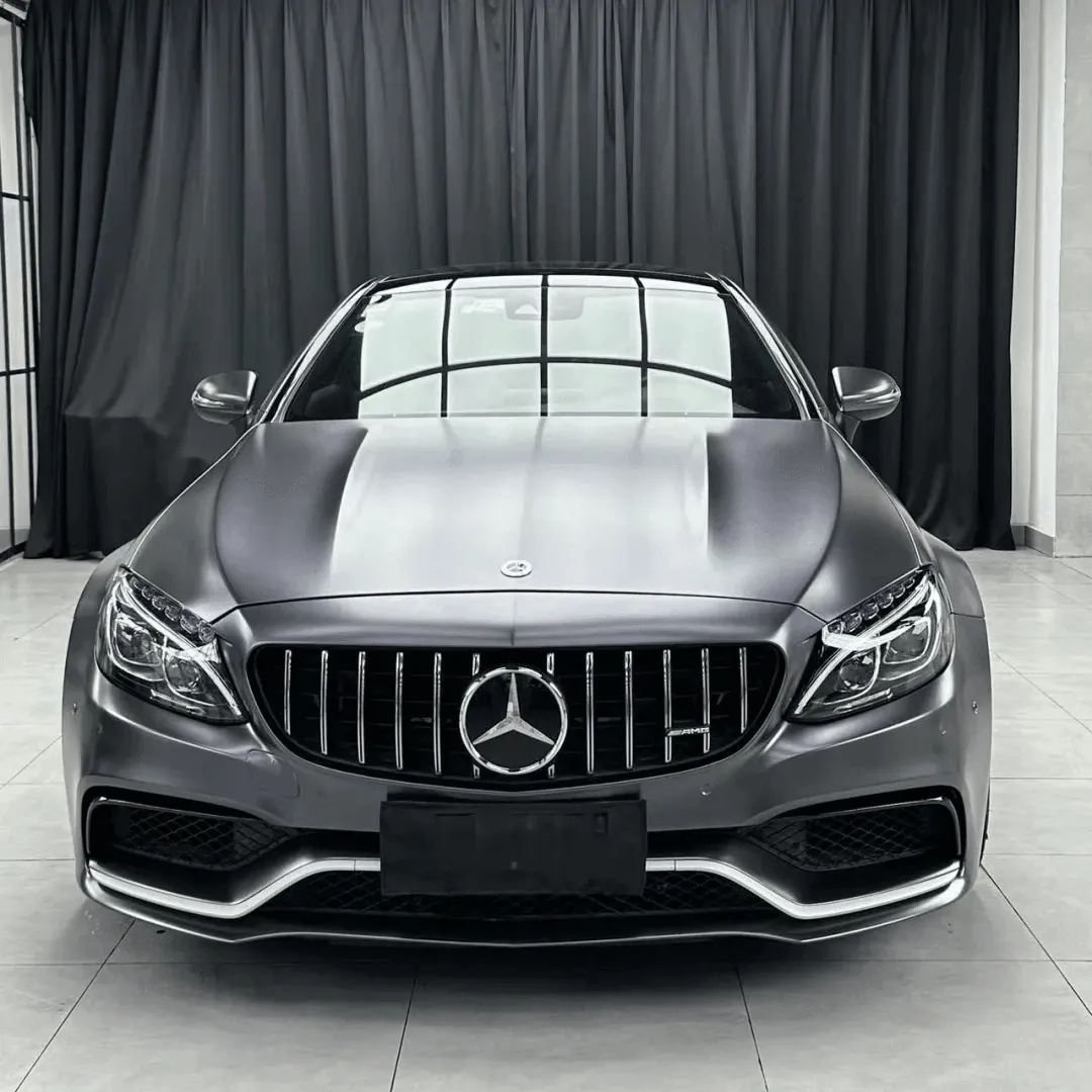 Matte Metallic Dark Gray Vinyl Wrap