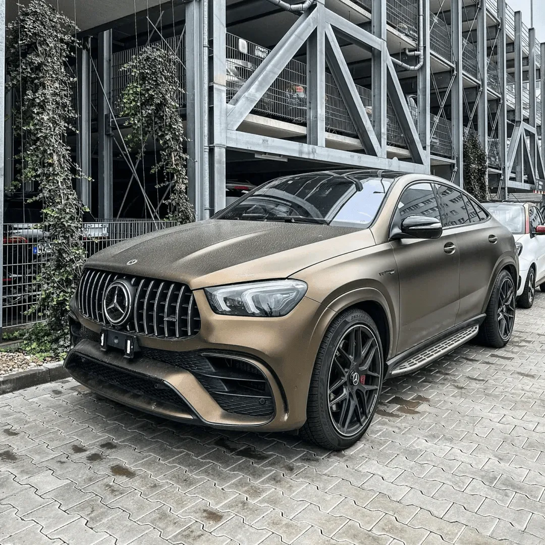 Matte Metallic Golden Brown Vinyl Wrap