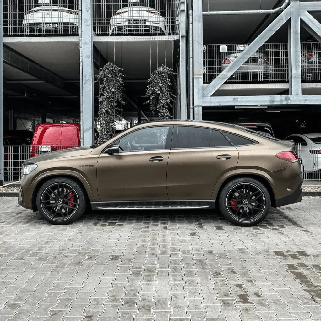 Matte Metallic Golden Brown Vinyl Wrap