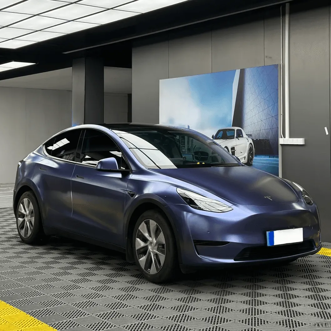 Matte Metallic Midnight Blue Vinyl Wrap