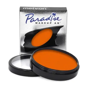 Mehron Makeup Paradise Makeup FX Refill Size | Stage & Screen Performance, Face & Body Painting, Beauty, Cosplay, and Halloween | Water Activated Face Paint, Body Paint 1.4 oz (40 g) (Orange)