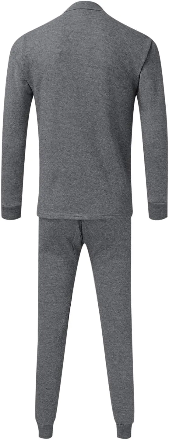 Mens 2 Piece Jogger Set Two Piece Suit Fashion Patchwork Stitching Hooded Sweater Full-Zip Long Sleeve Sweatsuit Zip