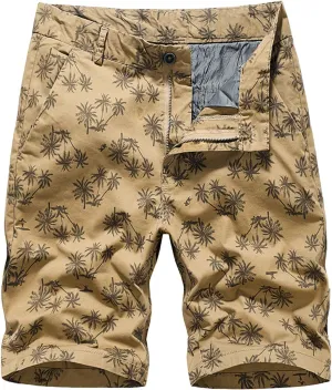 Mens Cargo Shorts Multi Pocket Relaxed Fit Workout Shorts Solid Color Lightweight Hiking Shorts for Camping Hiking