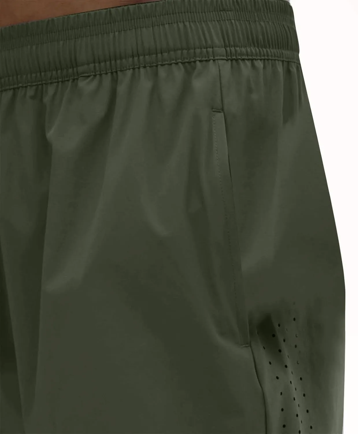 Men's Casual Solid Drawstring Elastic Shorts Summer Fashion Zipper Pocket Pants Comfy Light Ventilate Sport Short