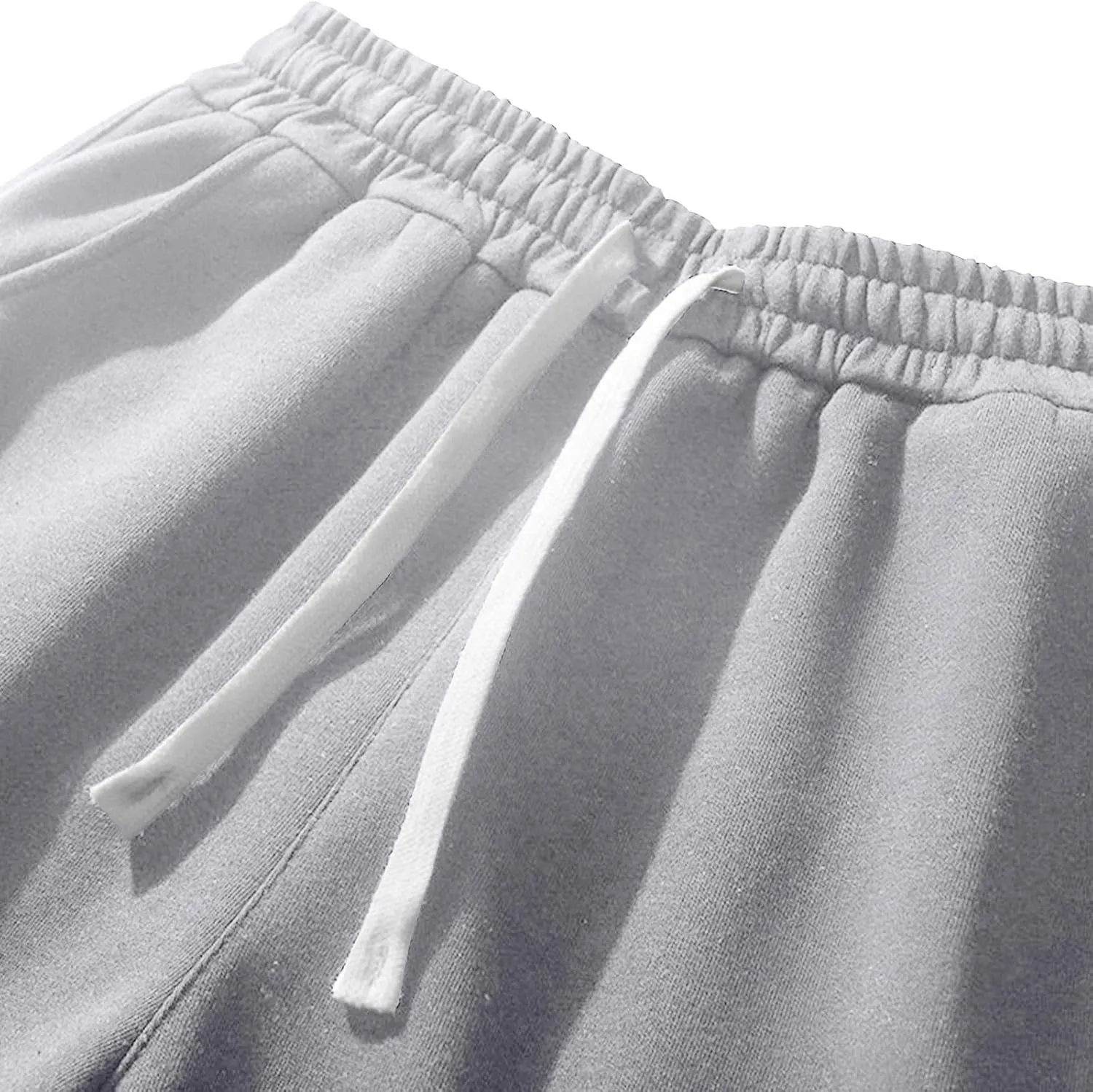 Men's Fashion Loose Fit Solid Color Drawstring Shorts Summer Elastic Waist Comfy Casual Ventilate Sports Short 2025