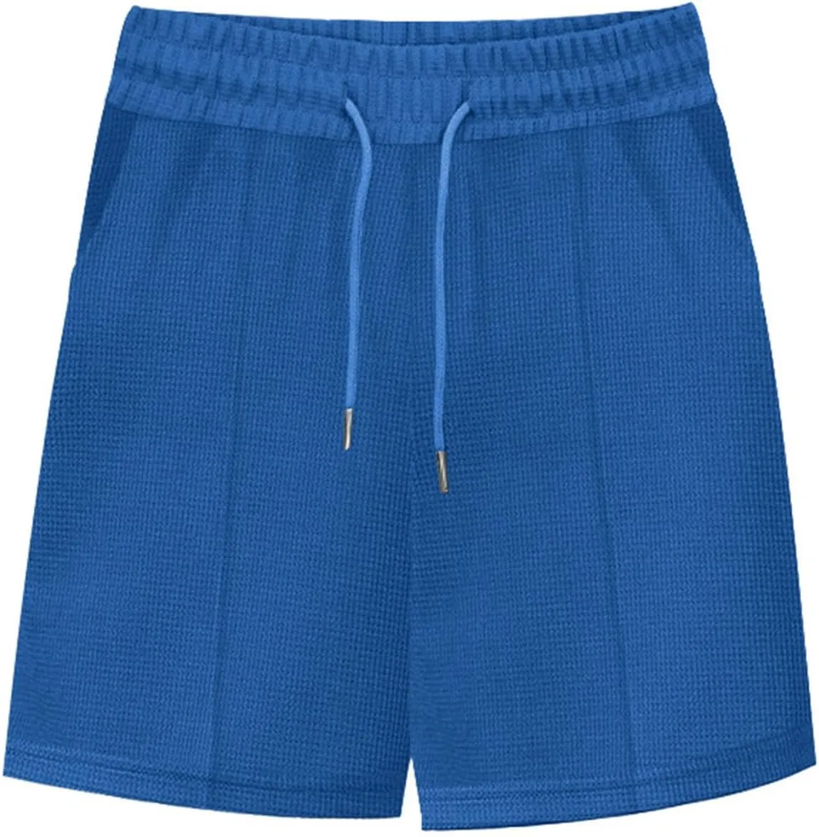 Mens Fashion Solid Color Drawstring Elastic Waist Training Trousers Summer Casual Ventilate Sports Running Shorts