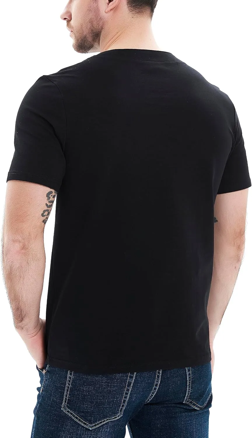 Mens Henley Shirts Casual Short Sleeve Lace Up Tees Cotton Drawstring Plain Tops