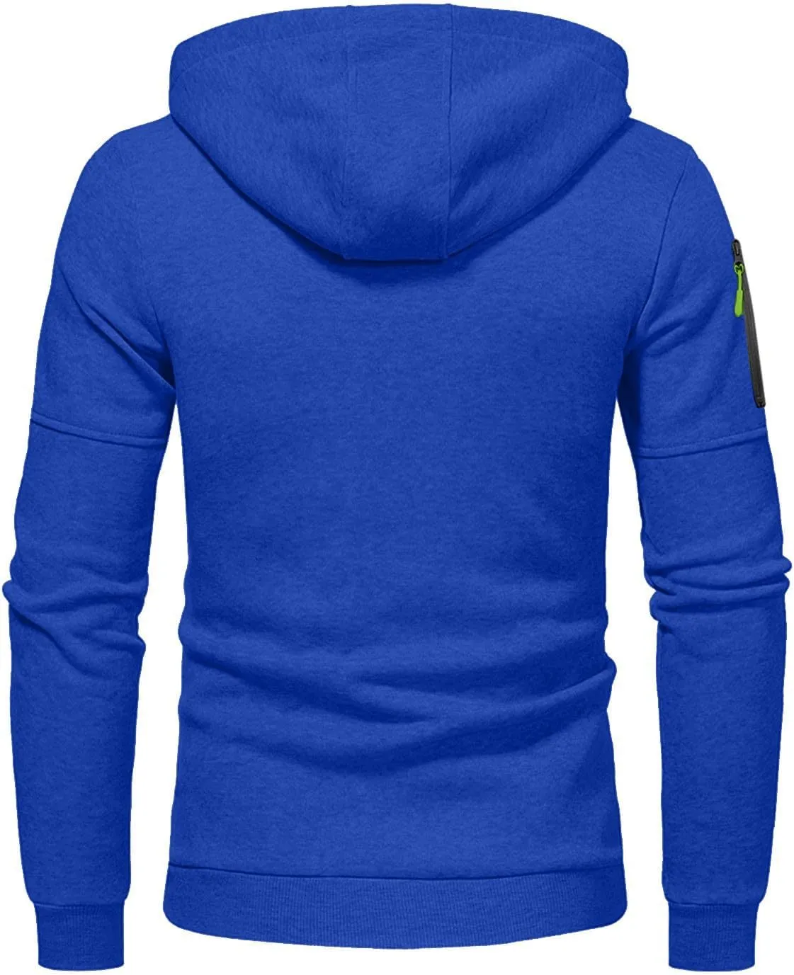Men's Hoodies Full Zip Casual Cotton Hooded Fleece Drawstring Hoodies Pullover Sweatshirts Casual Long Sleeve Shirts