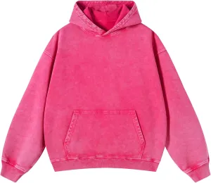 Mens Hoodies Vintage Oversized Hoodie Acid Wash Couples Cotton Pullover Hoodies for Men Streetwear Sweatshirts