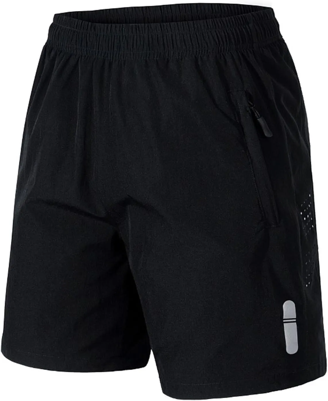 Men's Leisure Solid Color Elastic Waist Zipper Pocket Shorts Summer Fashion Casual Comfy Ventilate Sports Short