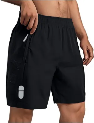 Men's Leisure Solid Color Elastic Waist Zipper Pocket Shorts Summer Fashion Casual Comfy Ventilate Sports Short