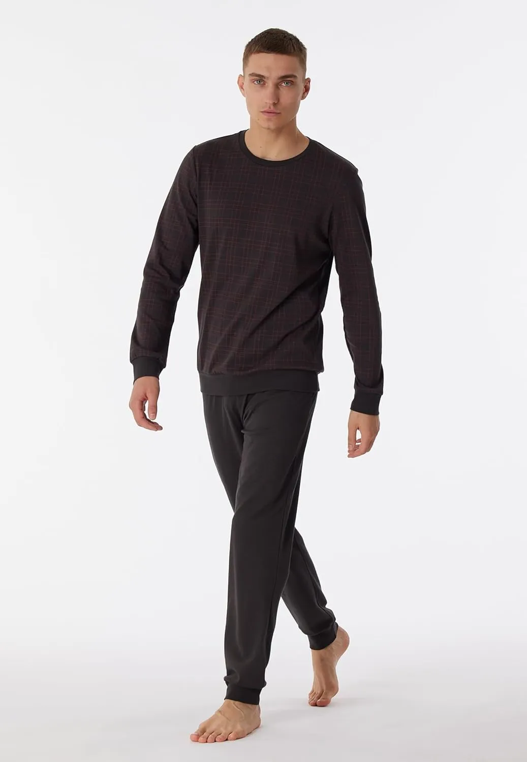 Men's Long Pyjamas - Fine Interlock Set