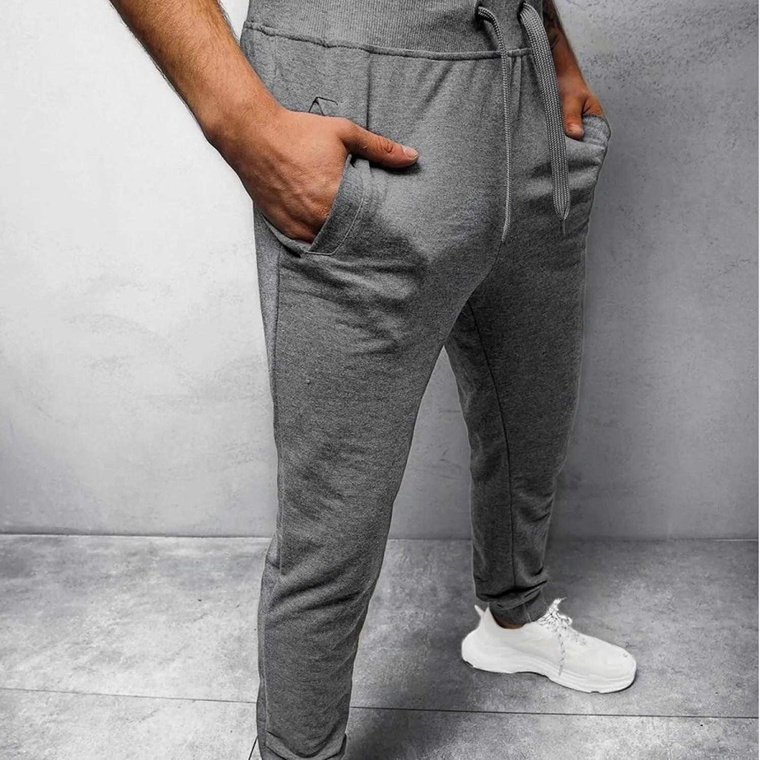 Mens Sweatpants Tapered and Color Trousers Leisure Women Solid Mens Hiking Outwork Pants Joggers Tactical Sweatpants