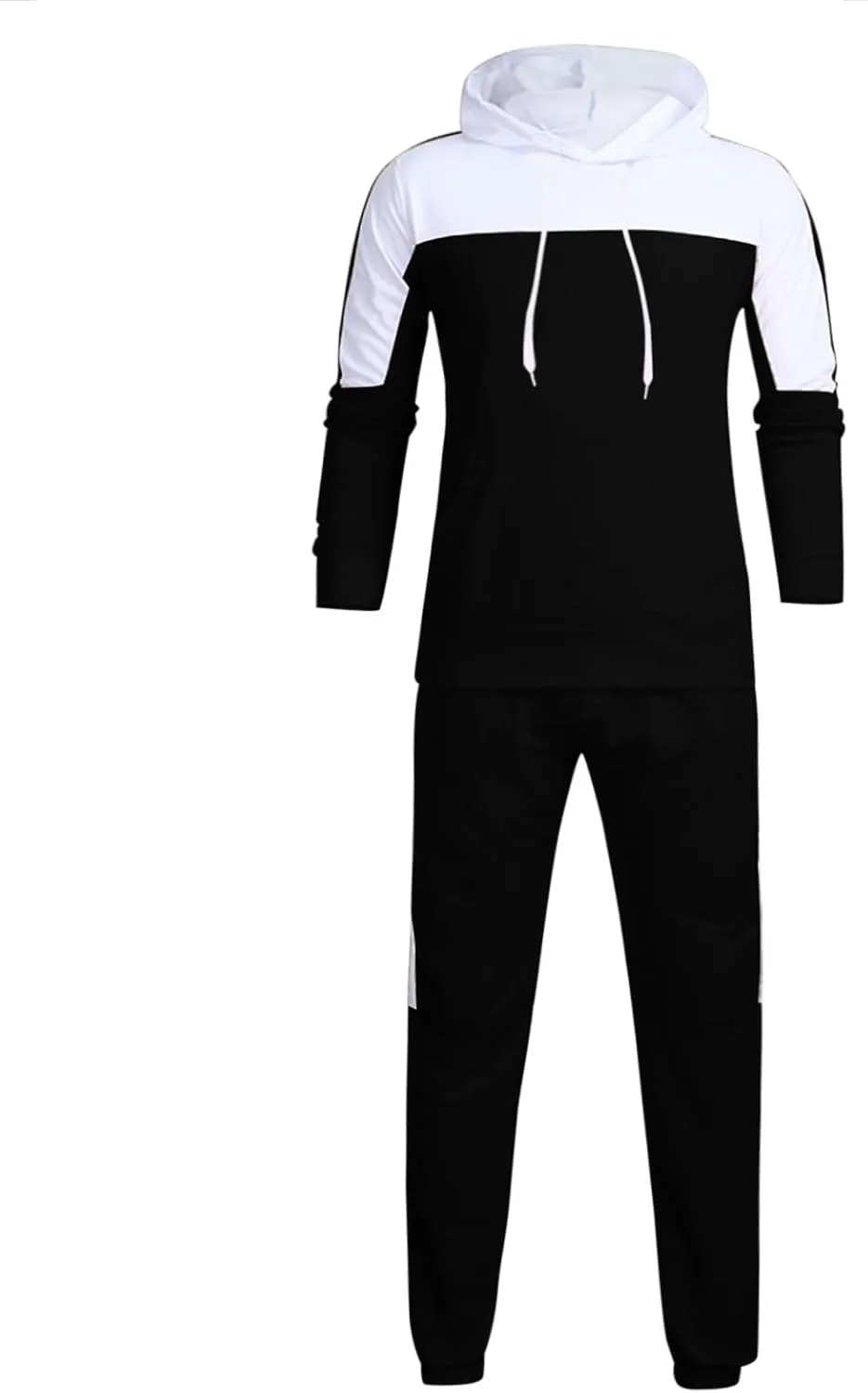 Men's Tracksuits Sets Sets Leisure Solid Color Sweater Pants Sports Suit Drawstring Zip Up Jackets Men Zip Up Hoodie