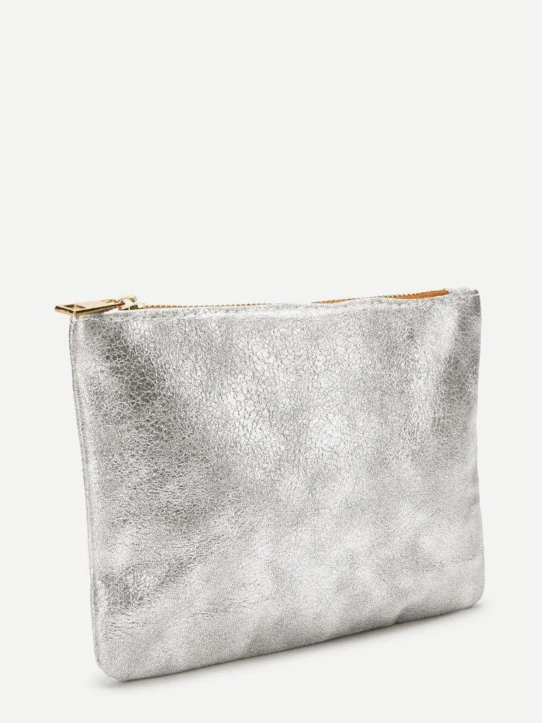 Metallic Makeup Bag