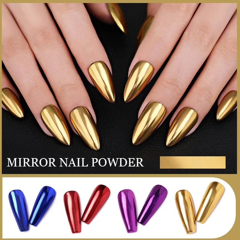 Metallic Mirror Effect Chrome Nail Powder #09
