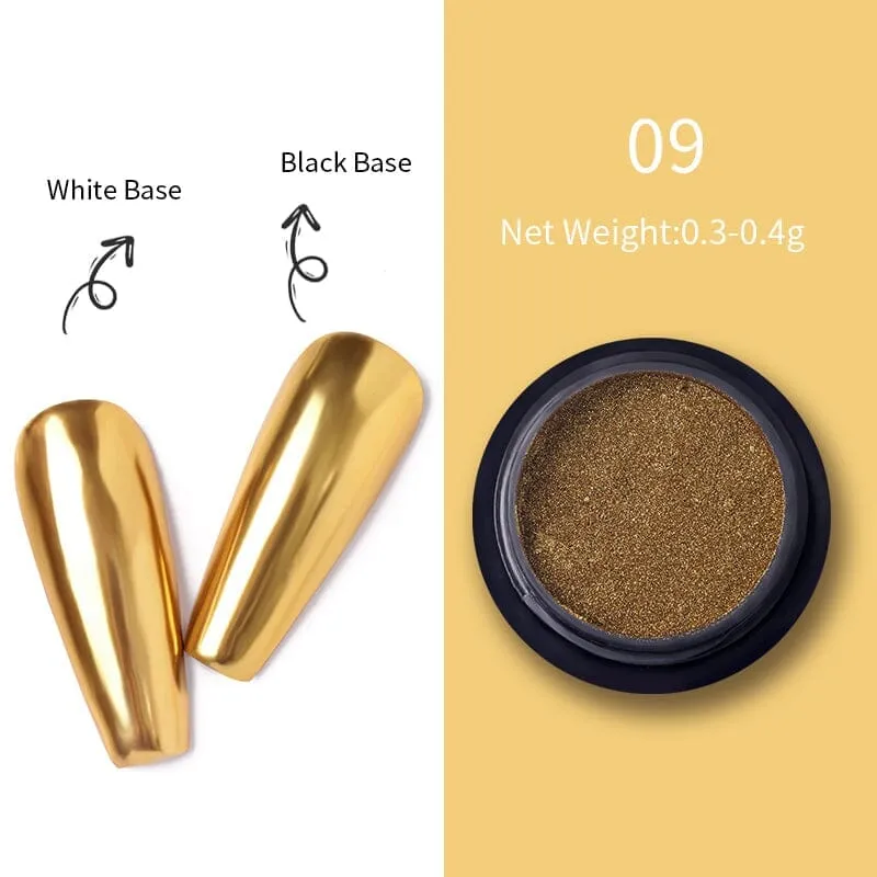 Metallic Mirror Effect Chrome Nail Powder #09