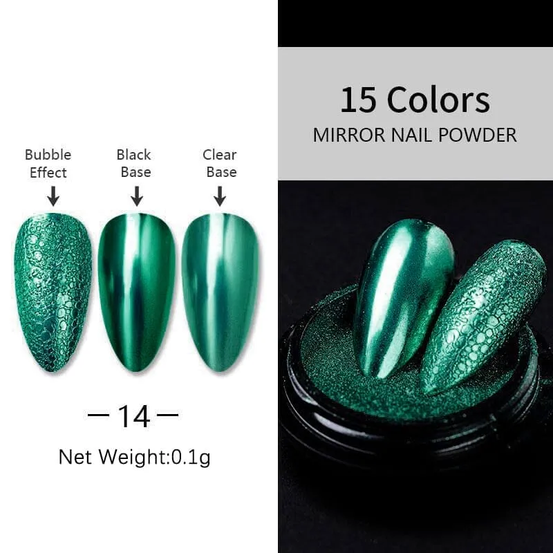 Metallic Mirror Effect Chrome Nail Powder #14