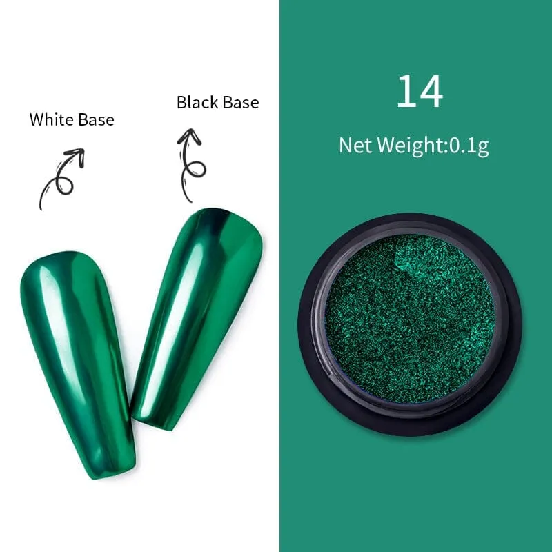 Metallic Mirror Effect Chrome Nail Powder #14