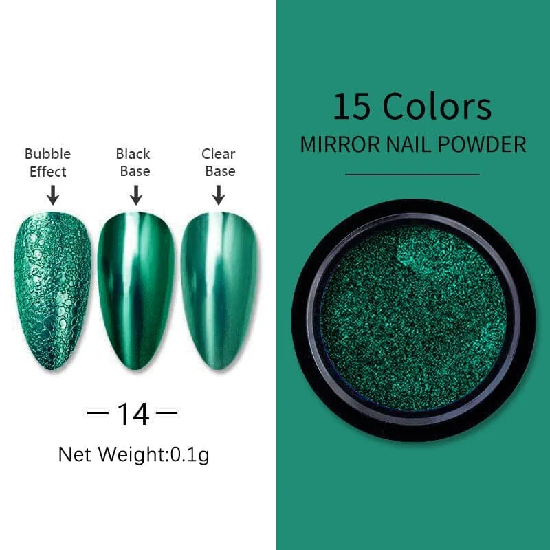 Metallic Mirror Effect Chrome Nail Powder #14