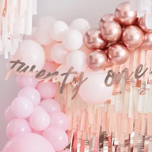 Mix it Up Rose Gold 21 Garland