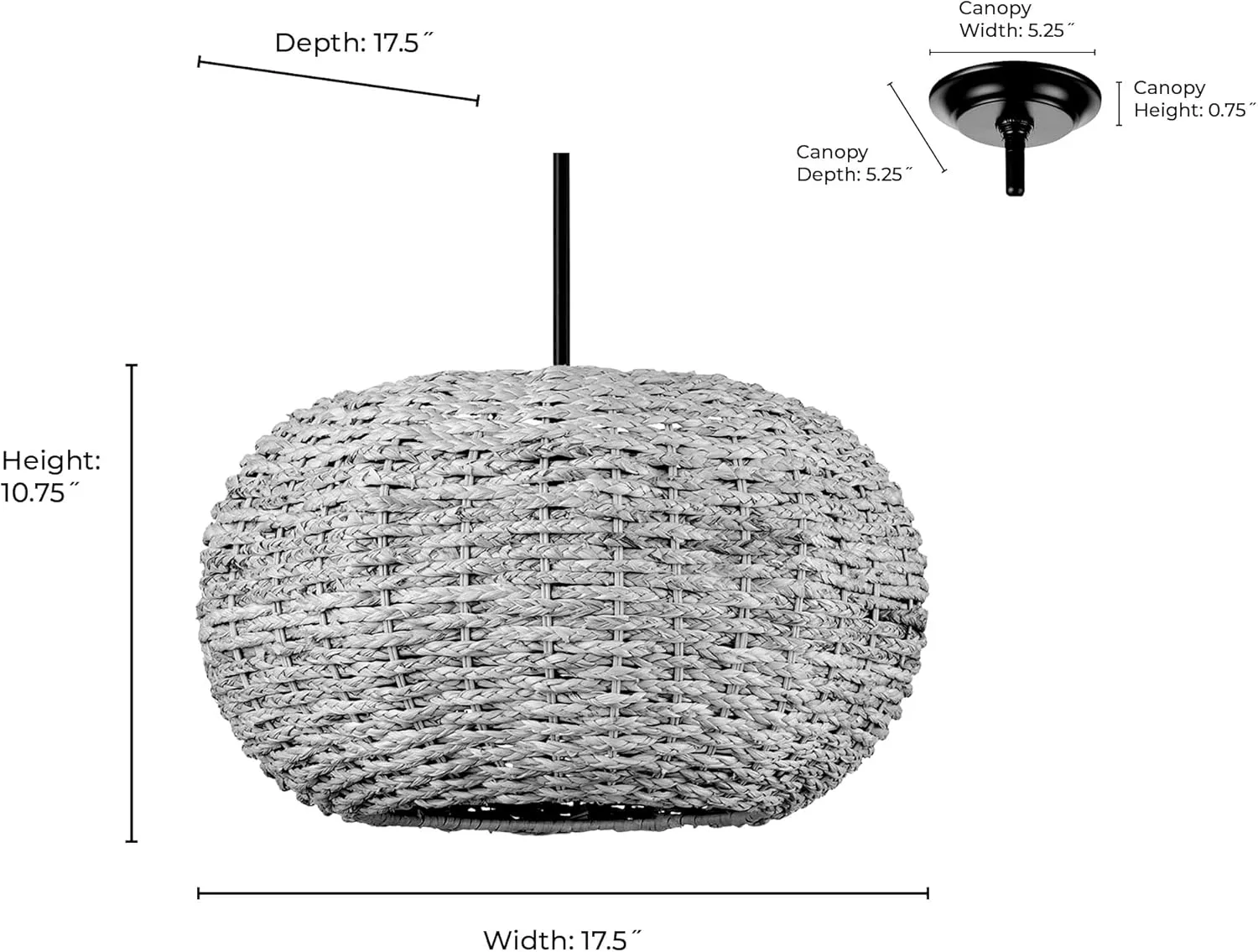 ML Lighting | Bemo Collection | 99301-OB | Indoor 1 Light Metal Pendant in Oiled Bronze with Rattan Rattan Shade | Kitchens, Dining Rooms, Living Rooms, Entryways, Hallways