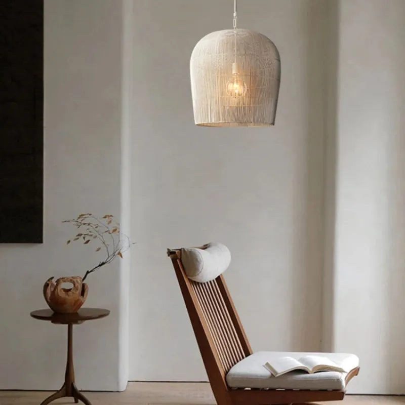 Modern Kitchen Island Black Rattan Pendant Light