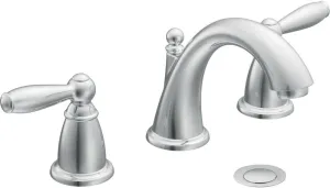 Moen Brantford Chrome Two-Handle Widespread Bathroom Faucet Trim Kit for 3-hole Setups, Valve Required, T6620