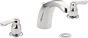 Moen Chateau Chrome Two-Handle Low Arc Centerset Bathroom Faucet, 4945
