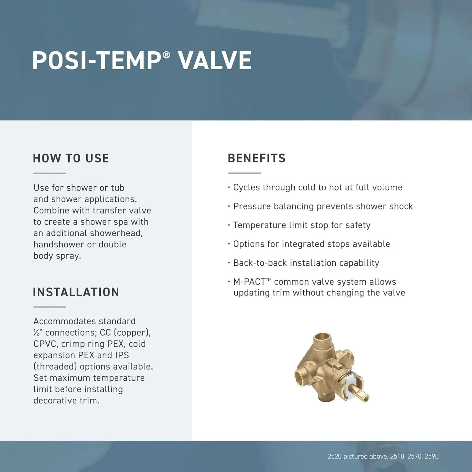 Moen Eva Brushed Nickel Posi-Temp Tub and Shower Trim Kit without Valve, T2133EPBN