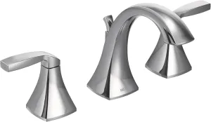 Moen Voss Chrome Two-Handle Adjustable Widespread Bathroom Faucet Trim Kit, Valve Required, T6905