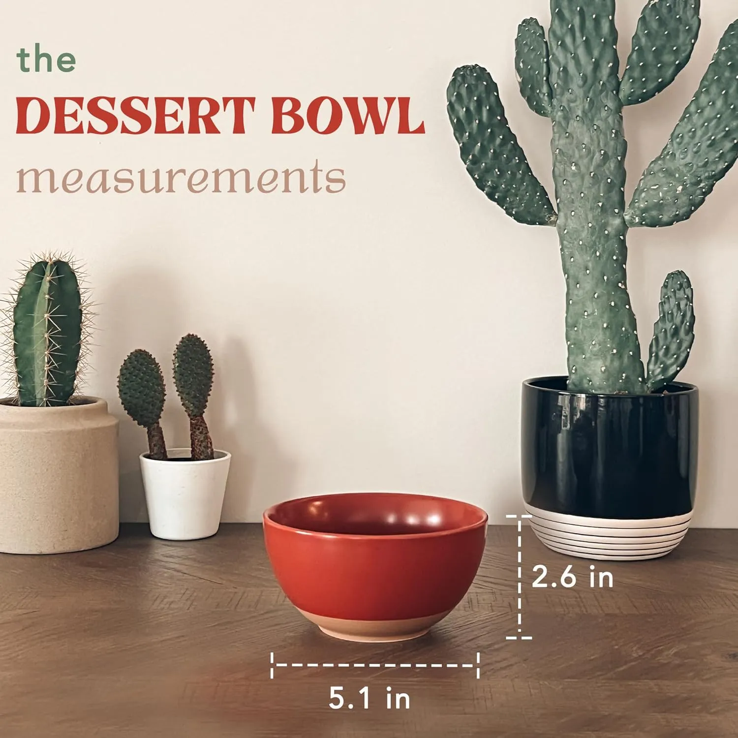 Mora Ceramic Artisan Matte Small Dessert Bowls - 16oz, Set of 6 - Microwave, Oven and Dishwasher Safe, For Rice, Ice Cream, Soup, Snacks, Cereal, Chili, Side Dishes etc - Microwavable Kitchen Bowl