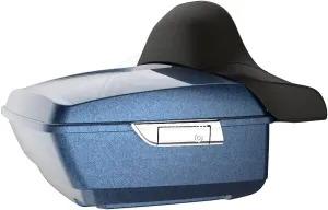 Moto Onfire Cos-mic Blue Pearl King Size Tour Pack Luggage Trunk Tour Pak Backrest Fit for 2014-2021 Harley Touring Street Glide Road Glide Road King Electra Glide