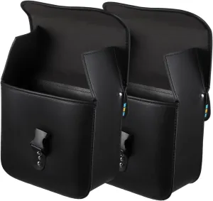 Motorcycle Travel Bag Saddle Bag Tool Roll 2-piece Luggage Rack for Motorbike Modification