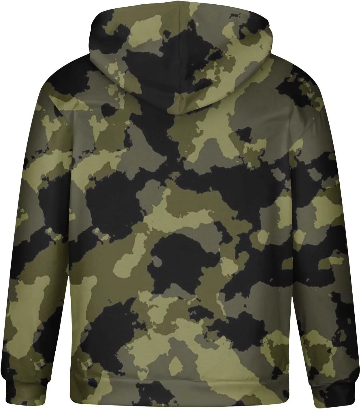 Muscularfit Camo Sweatshirt Hoodie for Men 2023 Fall Fashion Drawstring Casual Loose Long Sleeve Pullover Camouflage Shirts
