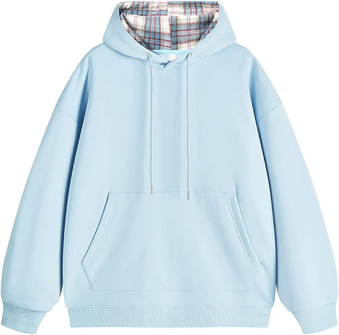 Muscularfit Drawstring Sweatshirts for Men Loose Long Sleeve Solid Casual Hooded Pullover Shirts lightweight Athletic Hoodies