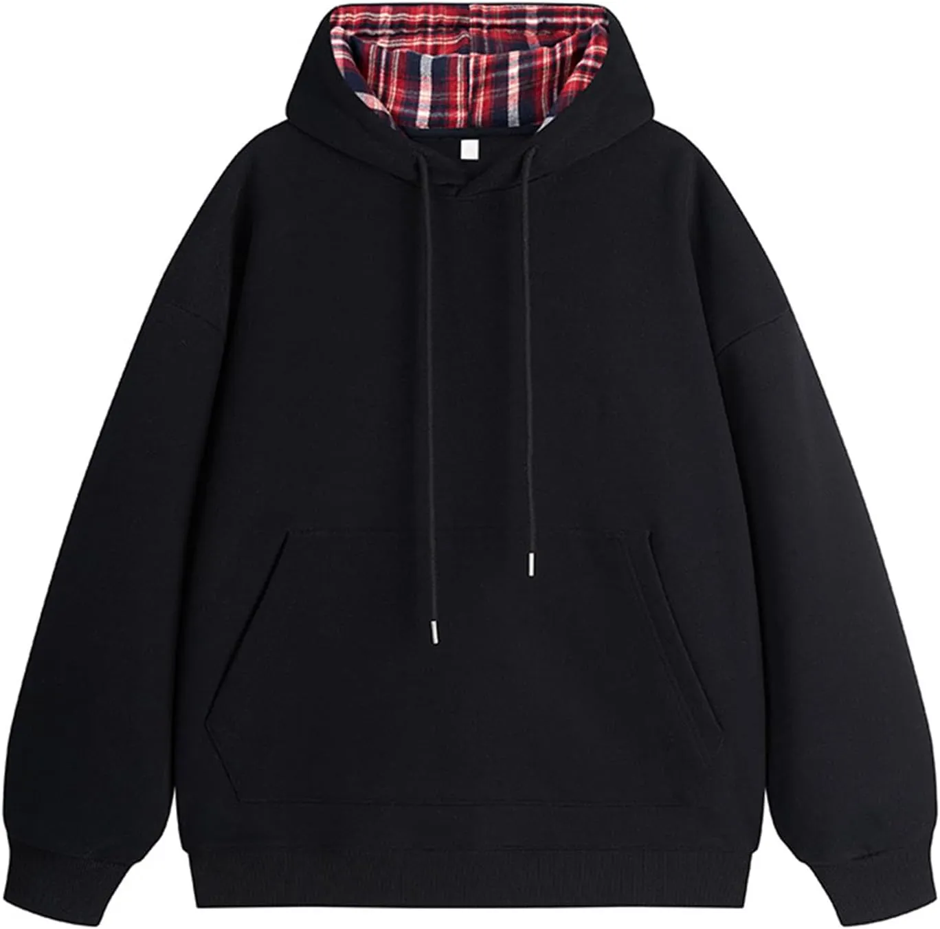 Muscularfit Drawstring Sweatshirts for Men Loose Long Sleeve Solid Casual Hooded Pullover Shirts lightweight Athletic Hoodies
