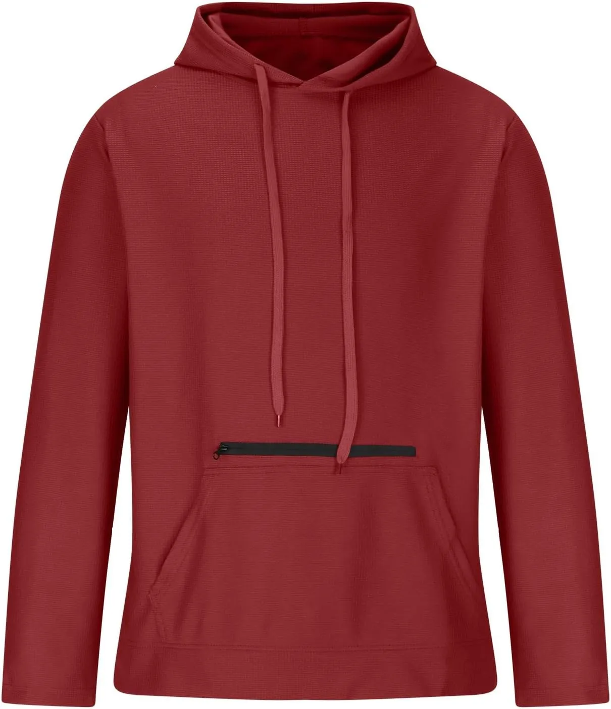 Muscularfit Hooded Sweatshirt Men Casual Loose Drawstring Gym Hooded Shirt Long Sleeve Solid Lightweight Pullover Shirts 2024