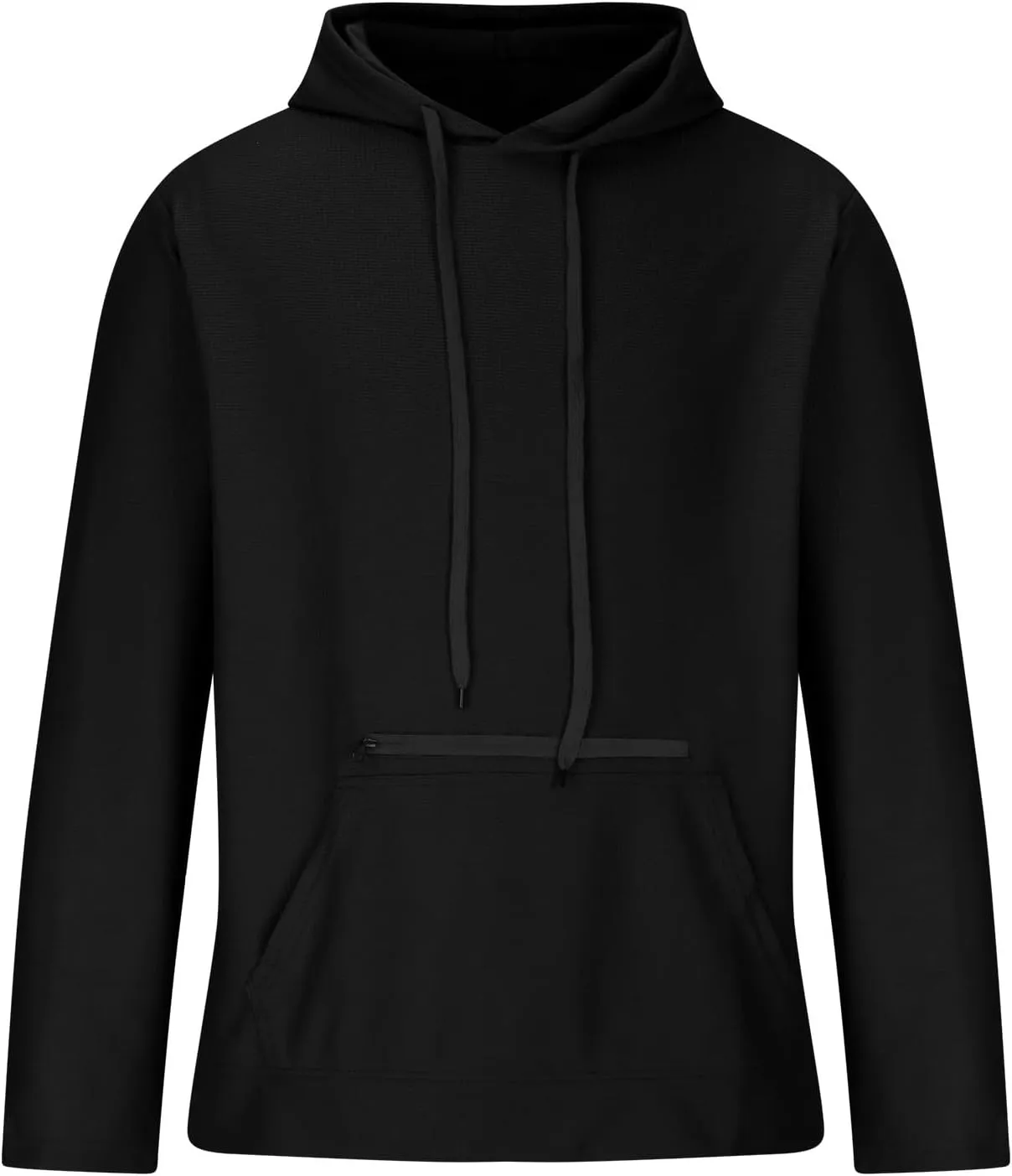 Muscularfit Hooded Sweatshirt Men Casual Loose Drawstring Gym Hooded Shirt Long Sleeve Solid Lightweight Pullover Shirts 2024