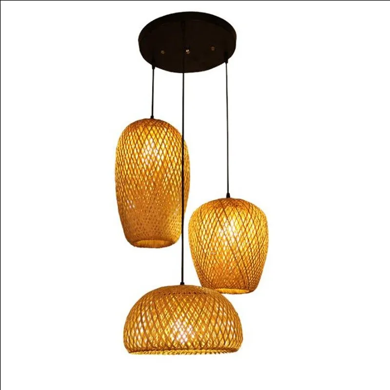 Natural Bamboo Hand-Made Pendant Light
