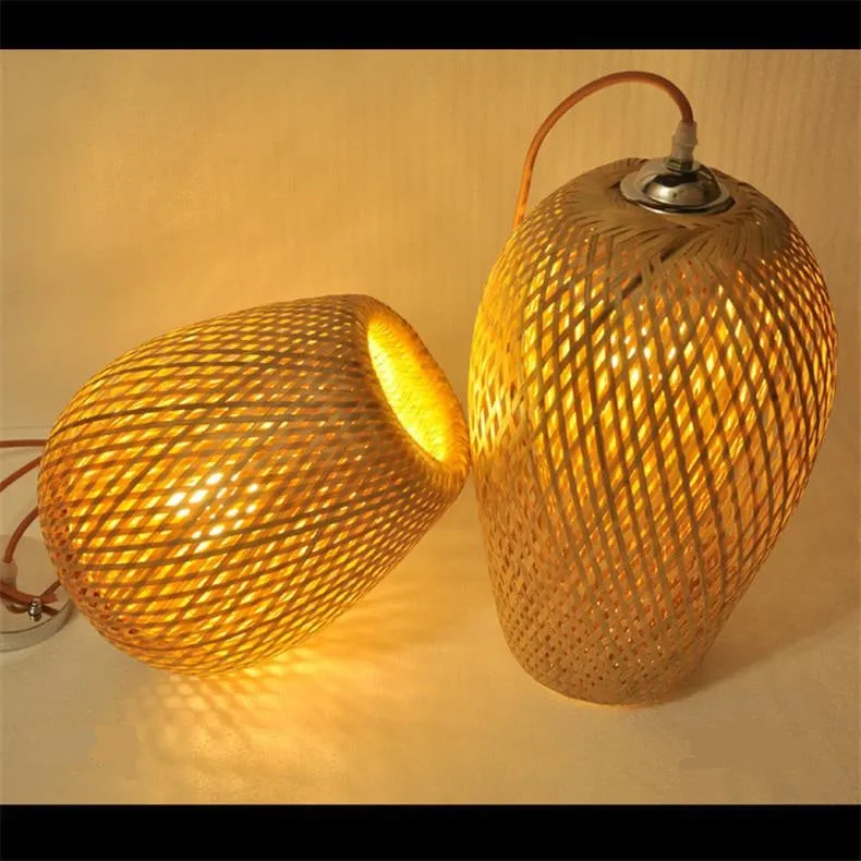Natural Bamboo Hand-Made Pendant Light