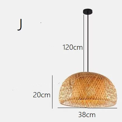 Natural Bamboo Hand-Made Pendant Light