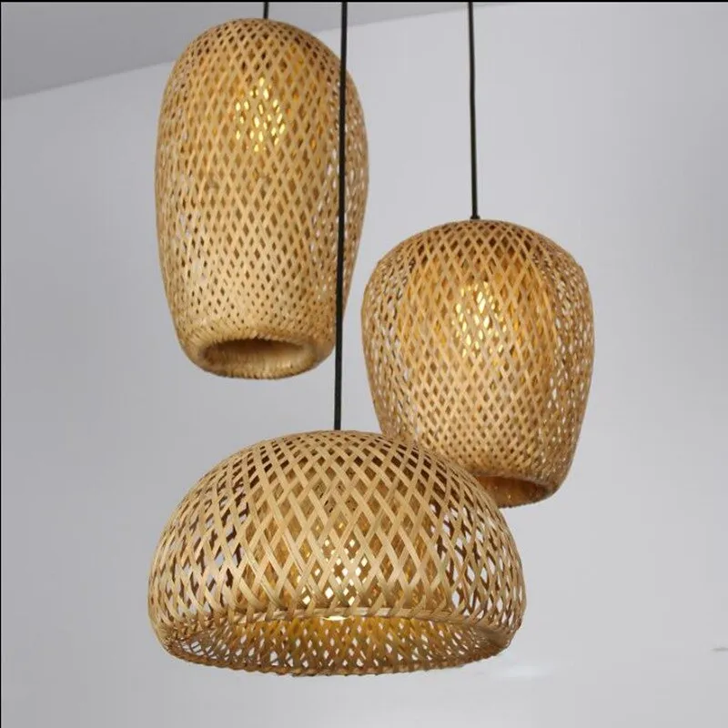 Natural Bamboo Hand-Made Pendant Light