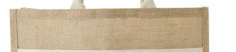 Natural Jute Cloth Handbag With Handmakers (Set of 2)