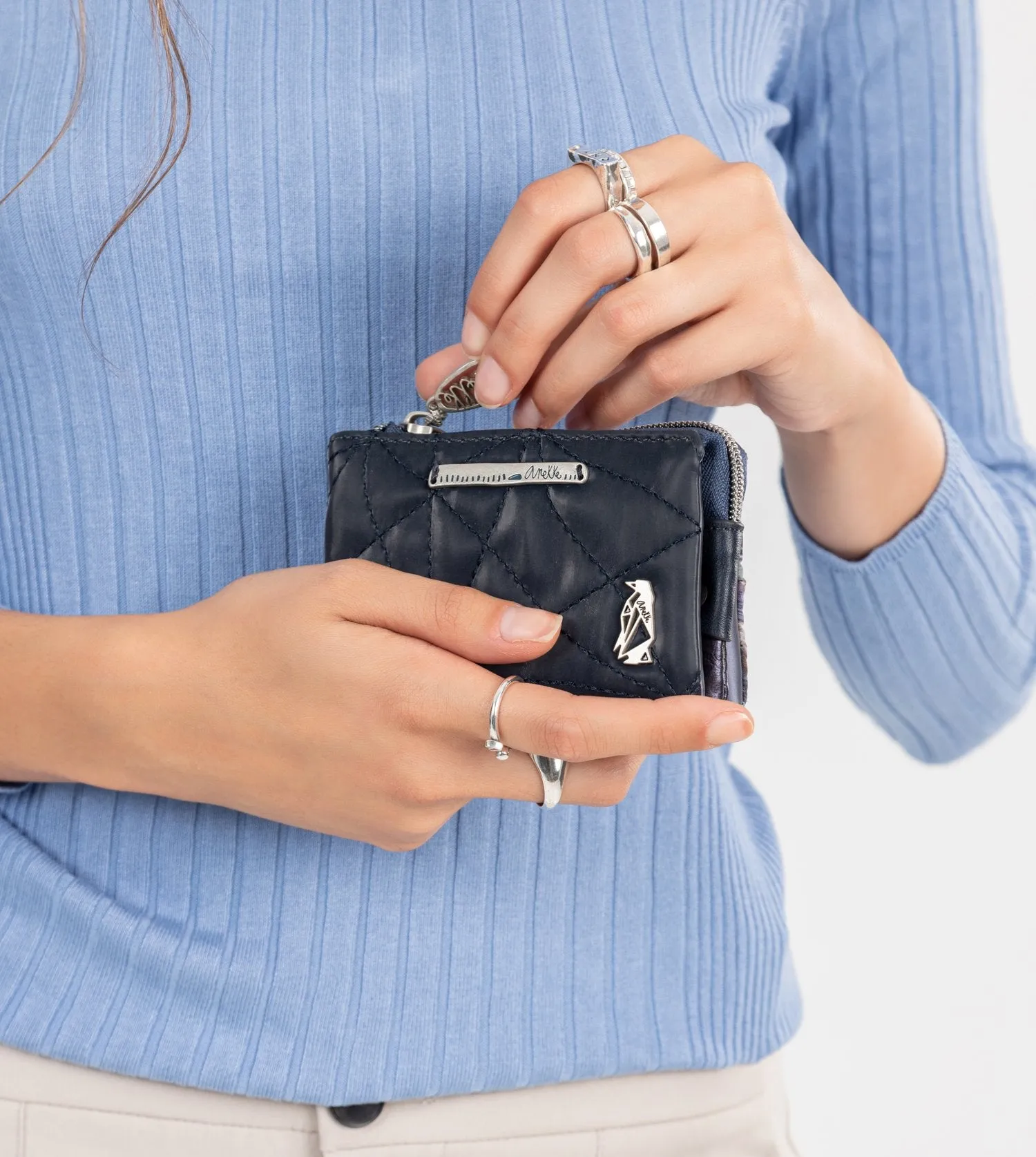 Nature Ocean triple compartment purse