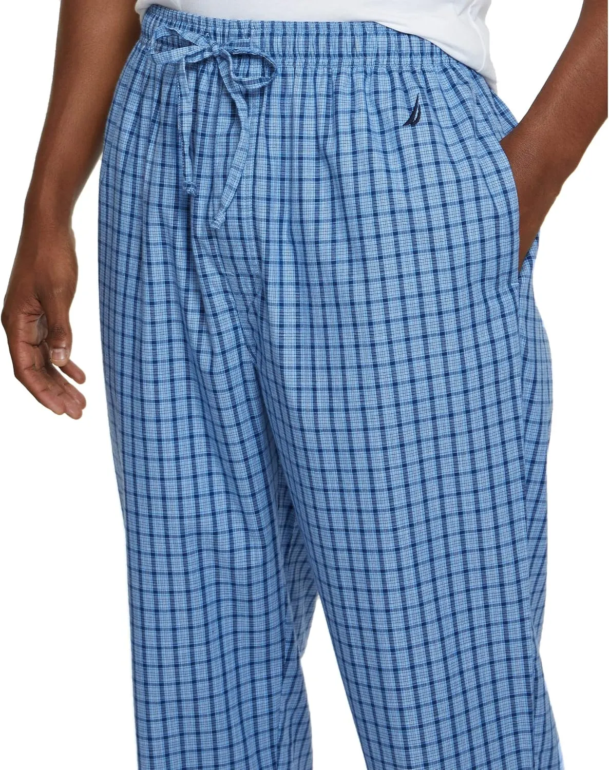 Nautica Men's Soft Woven 100% Cotton Elastic Waistband Sleep Pajama Pant
