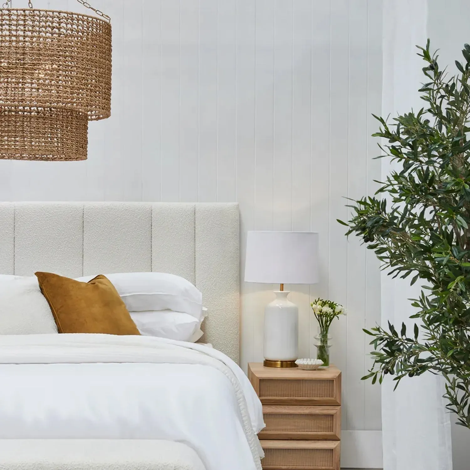 Navarre Pendant Light 3Lt in Rattan